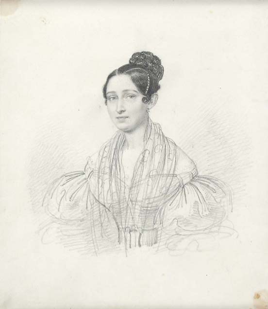 Anonymous artist, portrait of a young lady